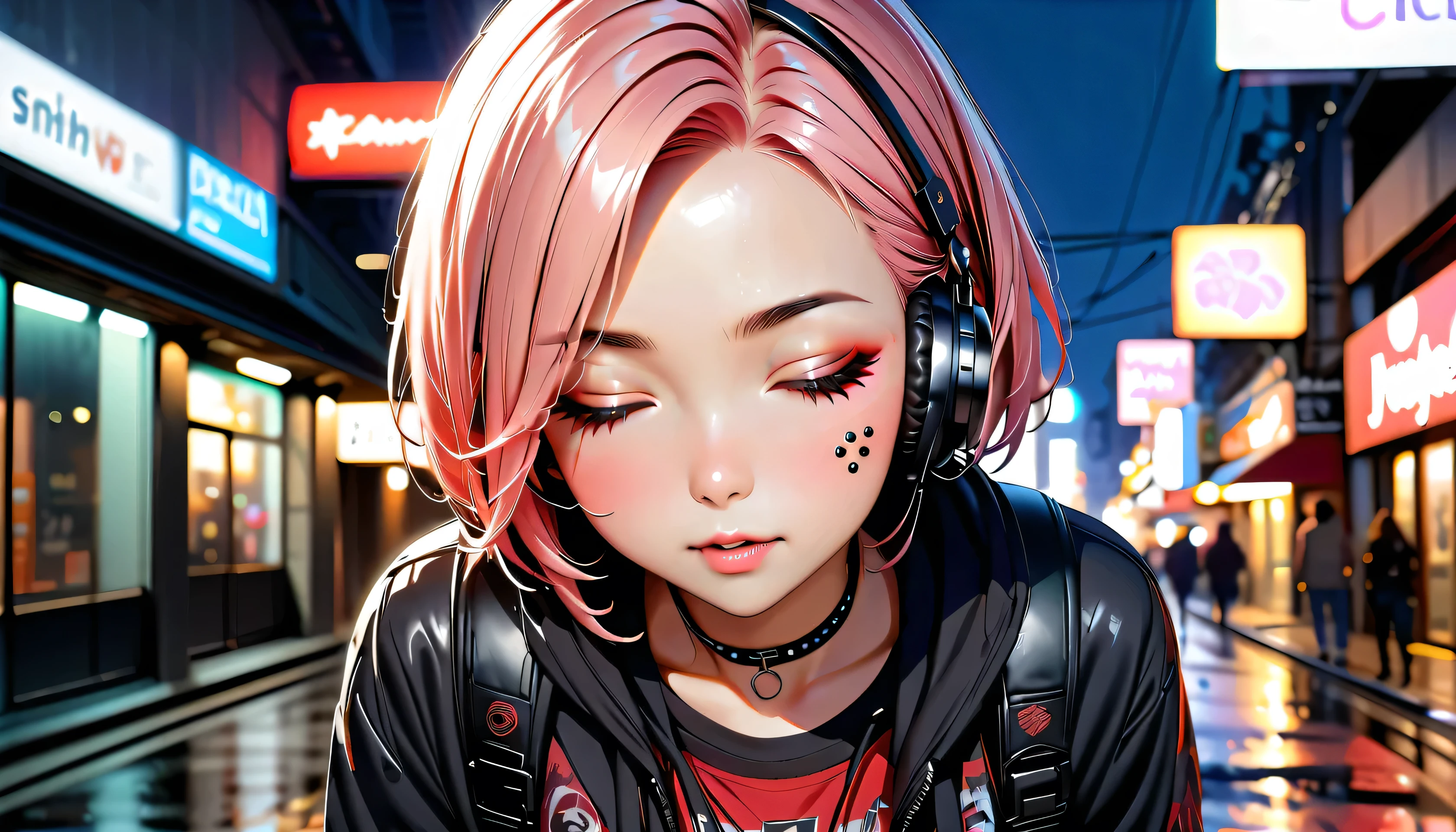 (closed eyes)