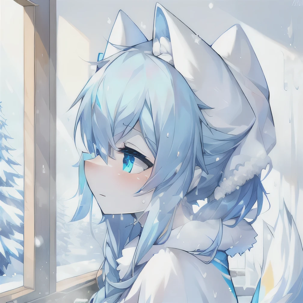 , cold, snow showers, Cold, Detailed fan art, Cold，