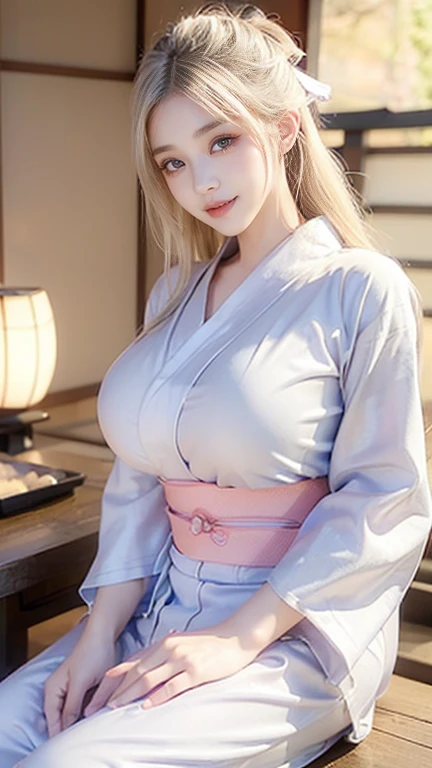 ((Highest quality))、((Very detailed))、(Huge breasts:1.4)、(Wide Hips:1.2)、20-year-old、(Detailed eyes:1.3)、Beautiful body lines、(Random gravure idol poses)、(American Supermodel)、Platinum Blonde Hair、(Japanese Yukata:1.4)、smile、Kyoto、Festivals、Sparkler、night