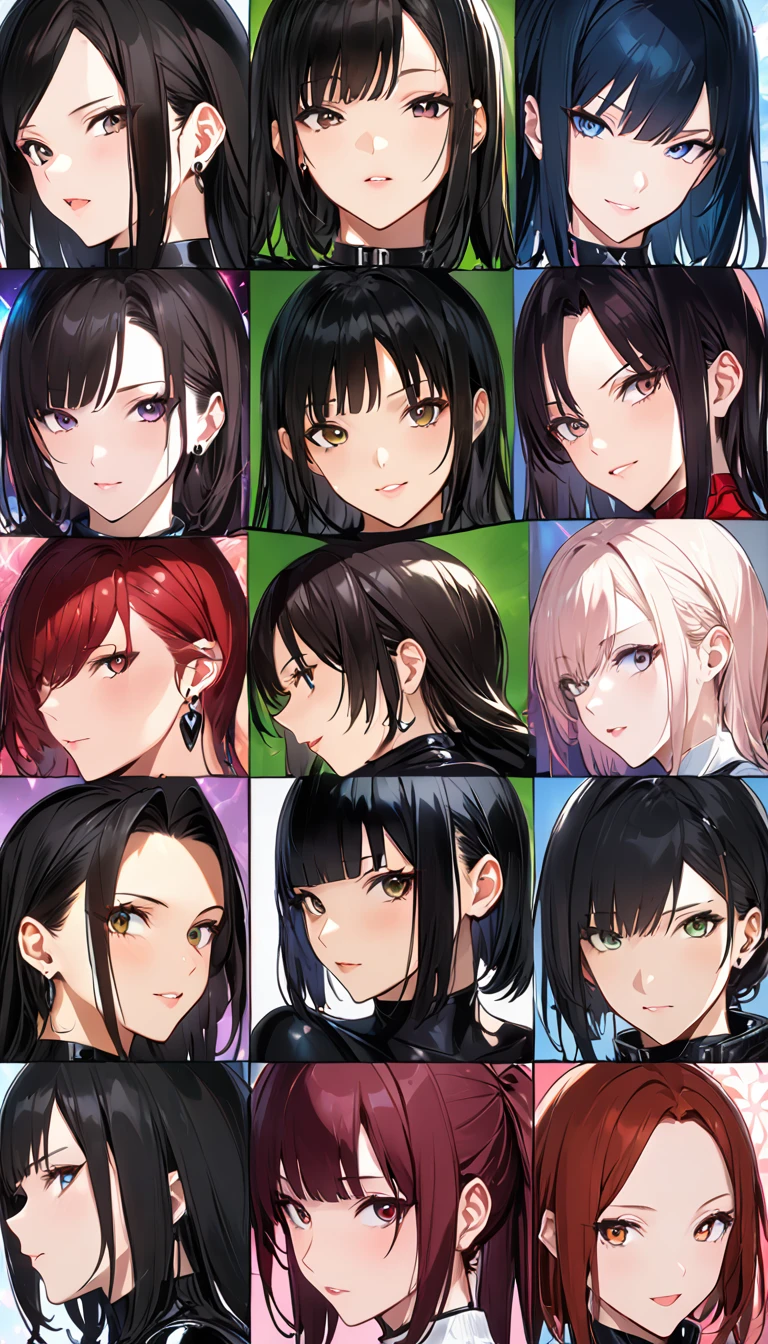 NSFW,((masterpiece,Highest quality,4K)),score_9, score_8_superior, score_7_superior,Close-up of a woman in a black latex outfit, Enchanting anime girl, Shiny plastic bikini, Nico Robin, Latex Gloss, Shiny plastic, Tifa, seductive Tifa lockhart portrait, Sexy Girls, 2b, 2b ..., Also, Anime characters; Full Body Art, weaAlsog black latex outfit, By Kentaro Miura, Shining black armor, Tifa lockhart.