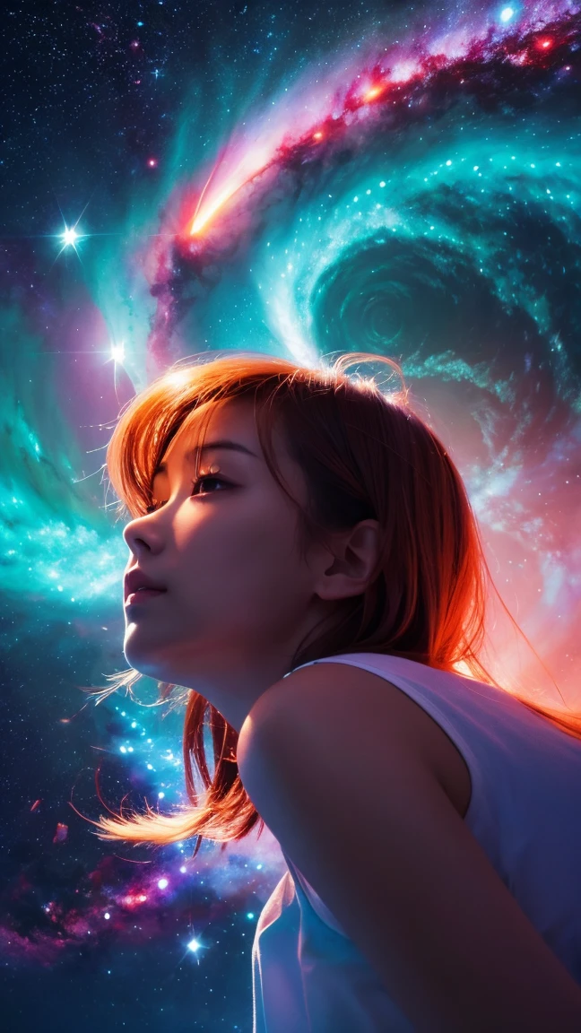 Supernova universe mysterious Light meteor thunder water