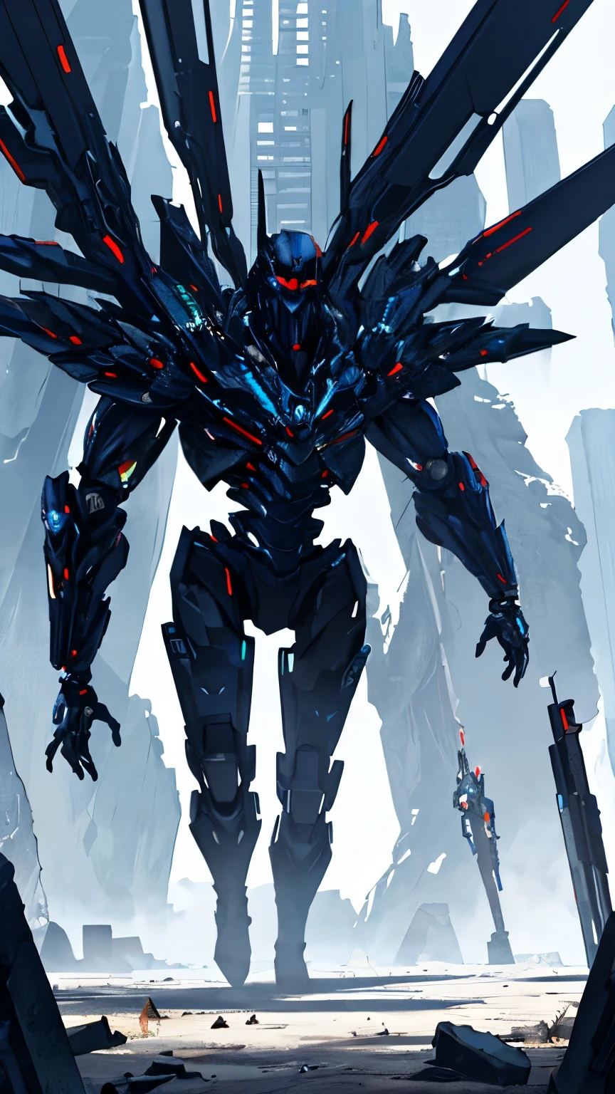 masterpiece, Highest quality, Observe the audience, length Hair, Fresh, (Straight hair:0.7),(One arm is a giant futuristic weapon:1.4)、
Black Theme, ((((Black Ruins,)))),Human whole body,Sister's Clothes,Front view,blue eyes,Bright Eyes,length, 真っ白なStraight hair,Small breasts、A light smile,(Full Shot),Ultra-high resolution,Accurate,Very detailed,Awards,Attention to detail,Highest quality,8k、High Leg、mysterious、Quiet abandoned cityscape、mechanical、(Beautiful Muscles、)beautiful girl、White skin