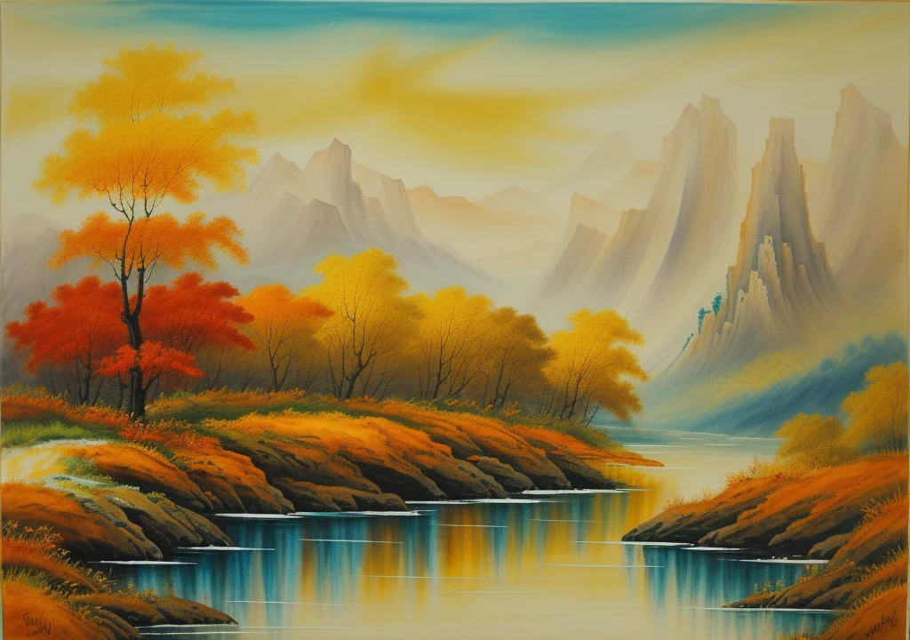 best quality,nobody,landscape painting,Light color