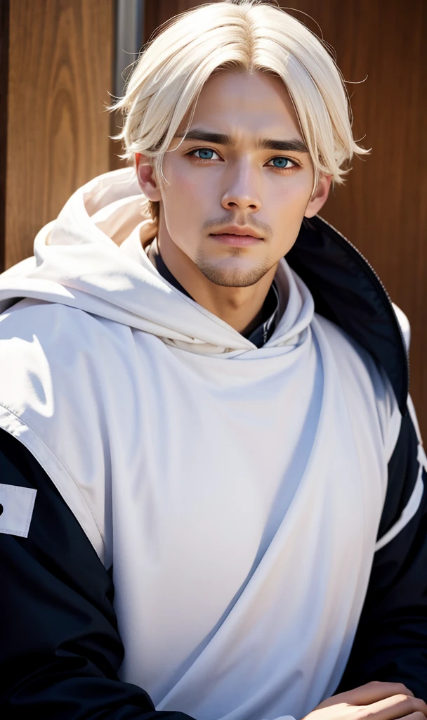 When he was tested, his eyes were white