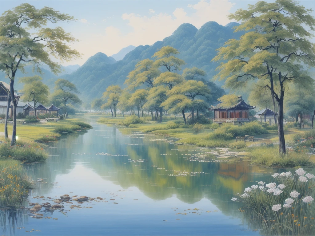 huaniao,best quality,nobody,landscape painting