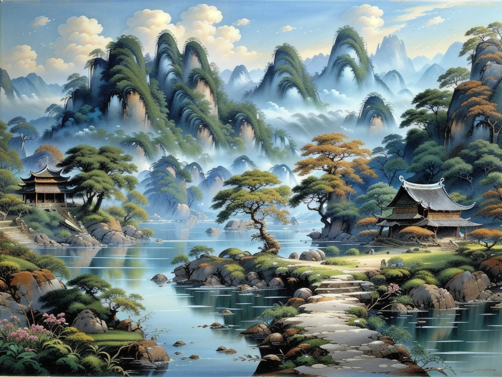 huaniao，best quality,nobody,landscape painting