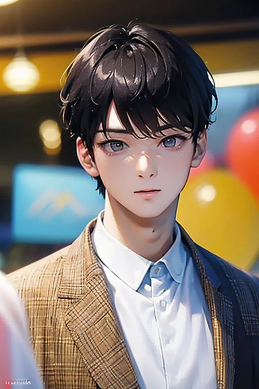 masterpiece, masterpiece_portrait, separate, separate_video, High_solve, Highres, High_quality_japanese cartoon movies, High_quality, hyper_Detail, finely_Detailed,4K, men, Cha Eunwoo, man in suit, Yellow suit,