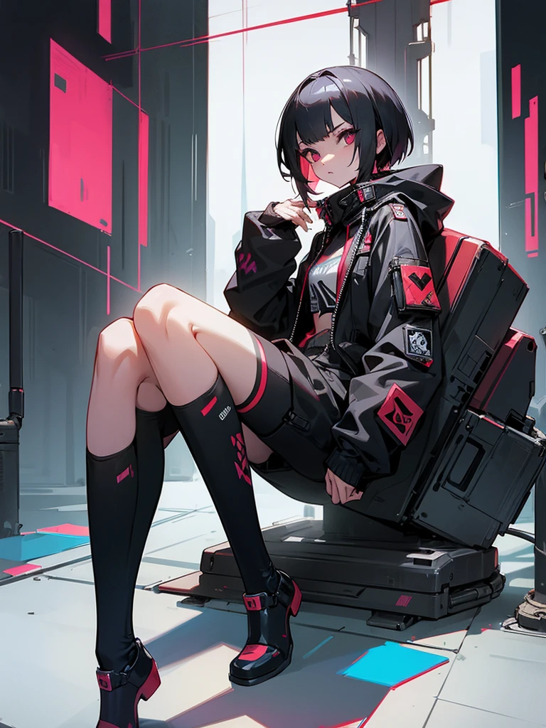 Cyberpunk, subculture, landmine, cute, girl, short, slender, clothing design