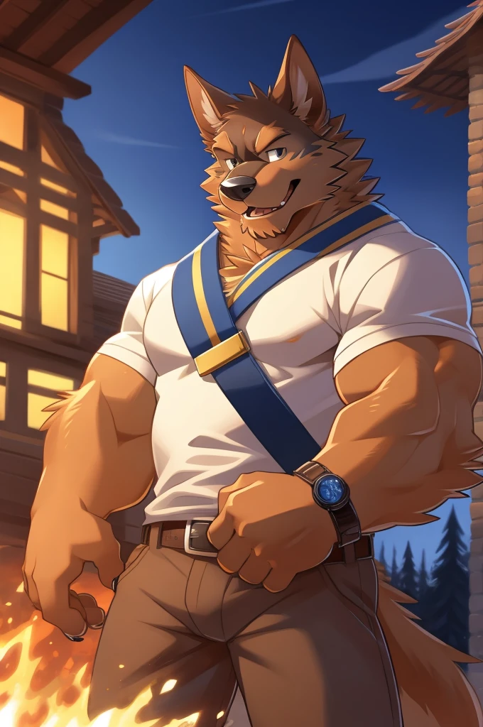 author: Takemoto Arashi, (1 boy), one, Belgian Malinois, Men&#39;s 2nd, Beast field, Hot body, muscle, beautiful, sex, Attractive man, (Delicate eyes), Eyebrow, (masterpiece, high resolution, best quality), 4K, bad, portrait, beautiful shadow, Chest Focus, police, Dark Basement, Chain, Clothes are torn, scar, Blood,