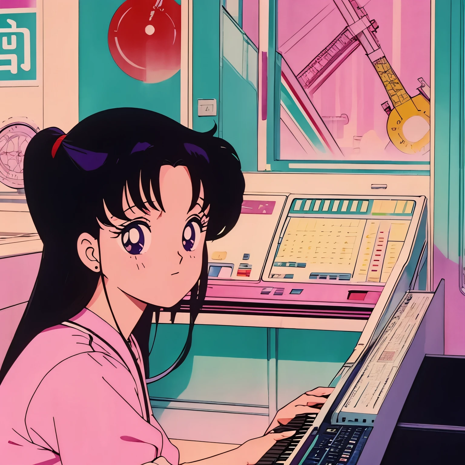 City Pop、Retro、Tokyo、room、anime、the 90s