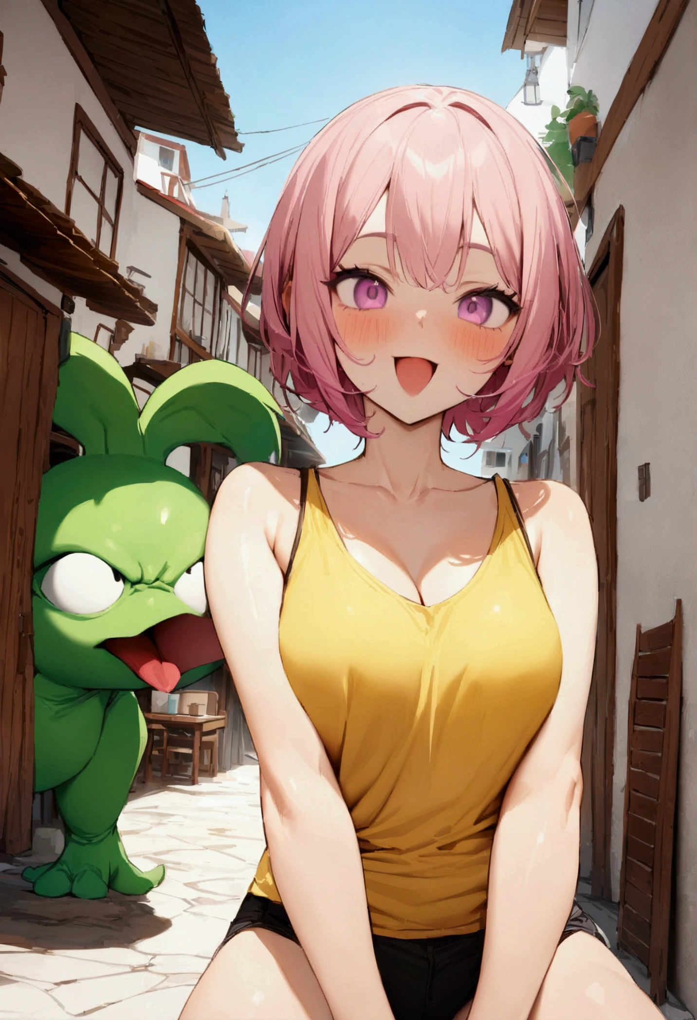 masterpiece,Highest quality,Super quality,Enemy Characters,female,cool,I&#39;m on vacation,Real Face
