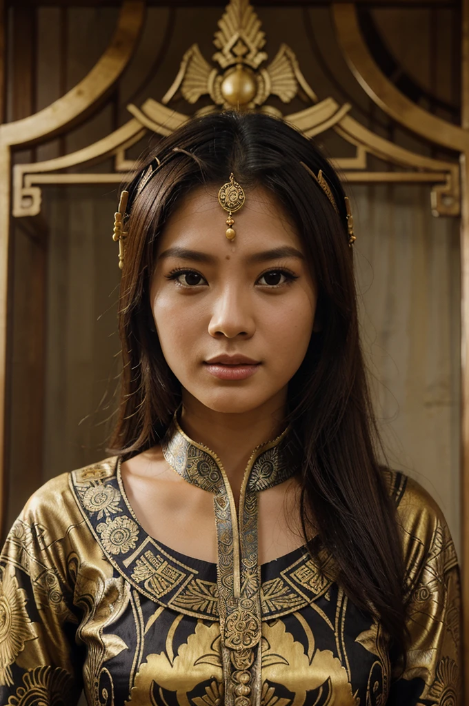Kawung Batik with Athena**: Hero of wisdom and war with kawung batik motif which symbolizes perfection and harmony.