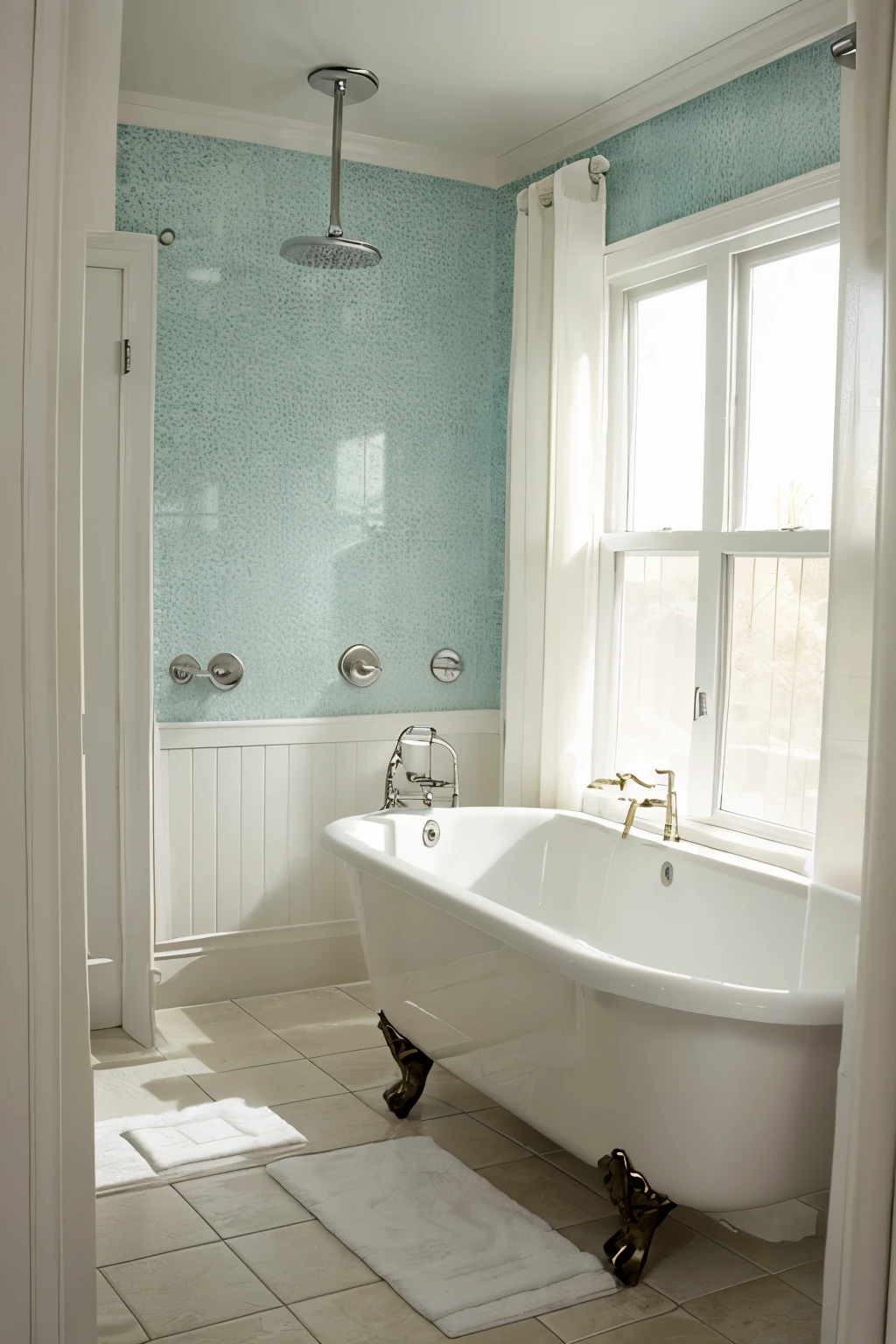 bathroom floor wallpaper high quality, with shower curtain bathroom floor wallpaper high quality, with shower curtain, bright lighting