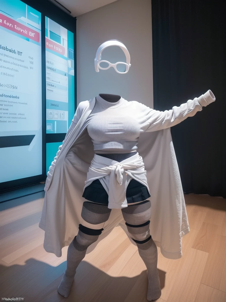 You can even see the feet, (Arch your back, Hands on hips), Be patient with peeing, mini skirt, (From below), uniform, (can not see, No humans, Headless, Faceless:1.5), Cute big tits, (8k, RAW Photos, Highest quality, masterpiece:1.2), (Realistic, photo-Realistic:1.37), Photon Mapping, Radio City, ((Hasselblad Photography)), Physically Based Rendering, whole body, socks