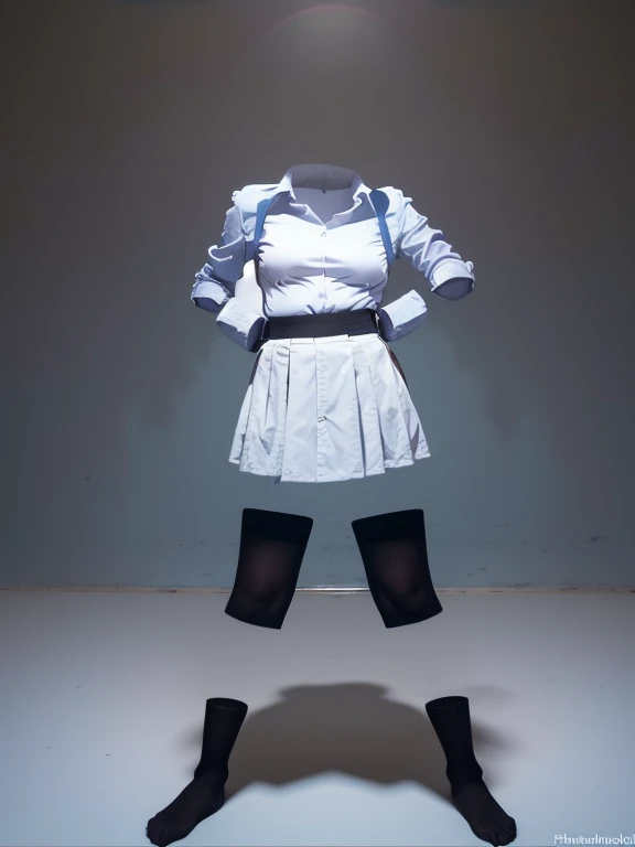 You can even see the feet, (Arch your back, Hands on hips), Be patient with peeing, mini skirt, (From below), uniform, (can not see, No humans, Headless, Faceless:1.5), Cute big tits, (8k, RAW Photos, Highest quality, masterpiece:1.2), (Realistic, photo-Realistic:1.37), Photon Mapping, Radio City, ((Hasselblad Photography)), Physically Based Rendering, whole body, socks