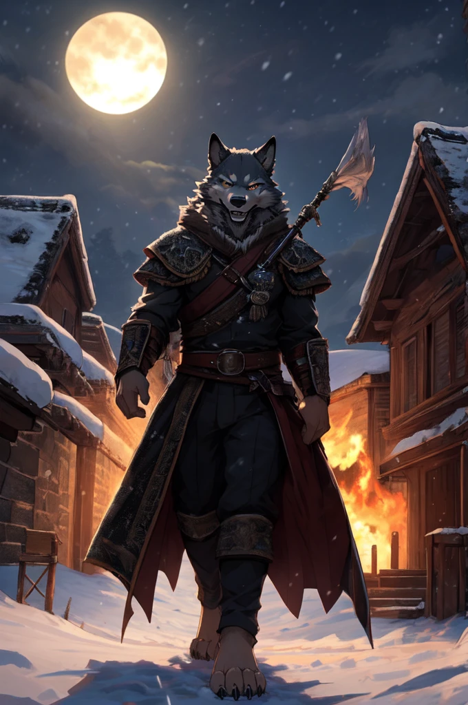 (((Barefoot furry character, full body, cinematic setting, furry male, plantigrade)))
There is a howling in the distance
There is a crying in the cold
And in the falling darkness I can hear them call
The wind and the masters of all
The ancient blood will burn forever
We face the terrors of the night
We ride out tonight into shadow and fight
We witness the ravens take flight
And my eyes are clear
And my heart can see
That beyond my fears
Lies a future for you and for me
Howling in the nightfall
We hear the fight call
And for honour and duty ride forth
All for the glory of (((the wolves of the north)))
For king and crown and for our honour
The wolves are calling us to run
And on through the plains where snow hides the sun
We feel now that winter has come
And my eyes are clear
And my heart can see
That beyond my fears
Lies a future for you and for me
Howling in the nightfall
We hear the fight call
And for honour and duty ride north
Far beyond the great wall
Beneath the snowfall
Now in shadow and darkness ride forth
Honour the glory of the wolves of the north
BREAK, intricate details, highly detailed, extreme detail, octane render, fine art, best quality, highres, (detailed face:1.5), ((full_body)), UHD, (((perfect hands))), ((low light:1.5))