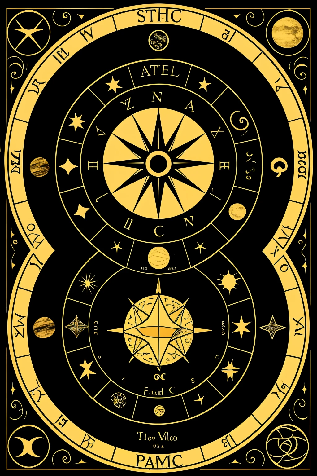 zodiac symbols planets and animals