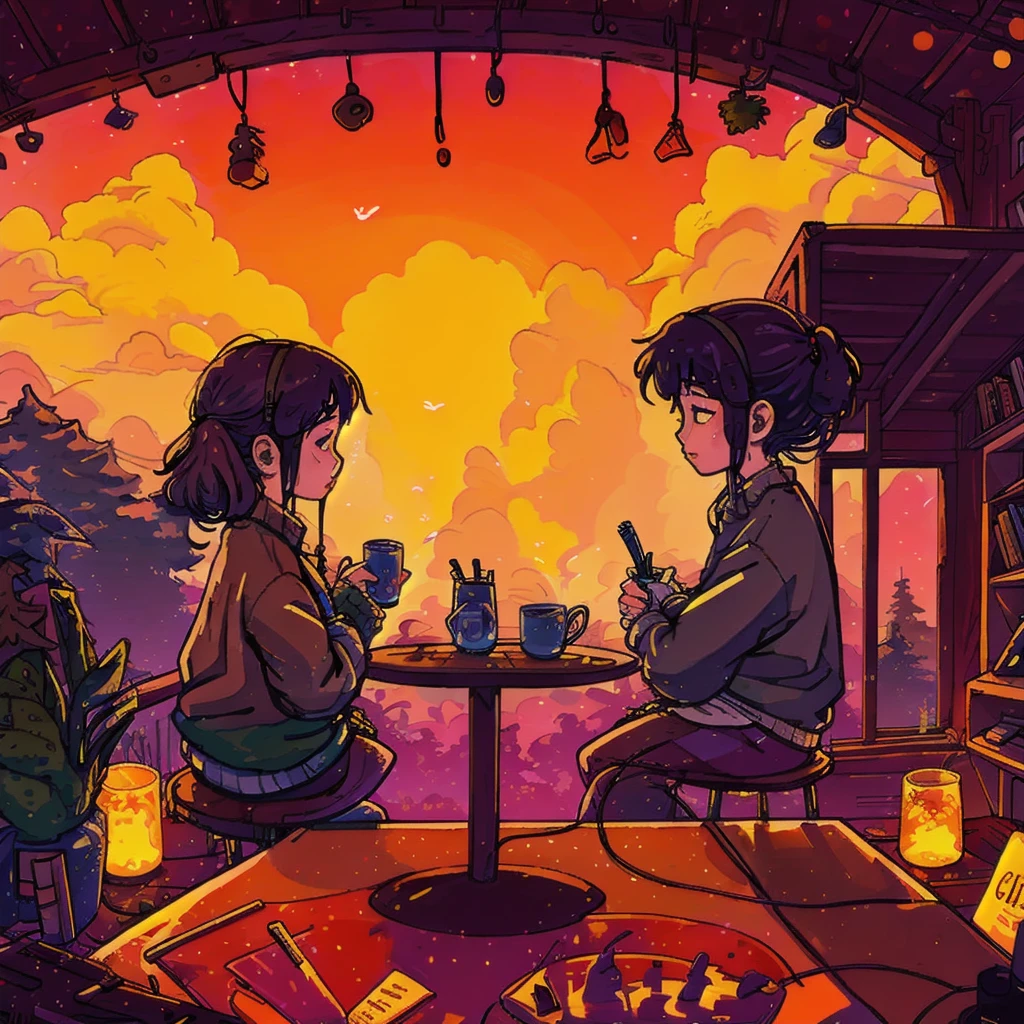 lofi chill illustration 