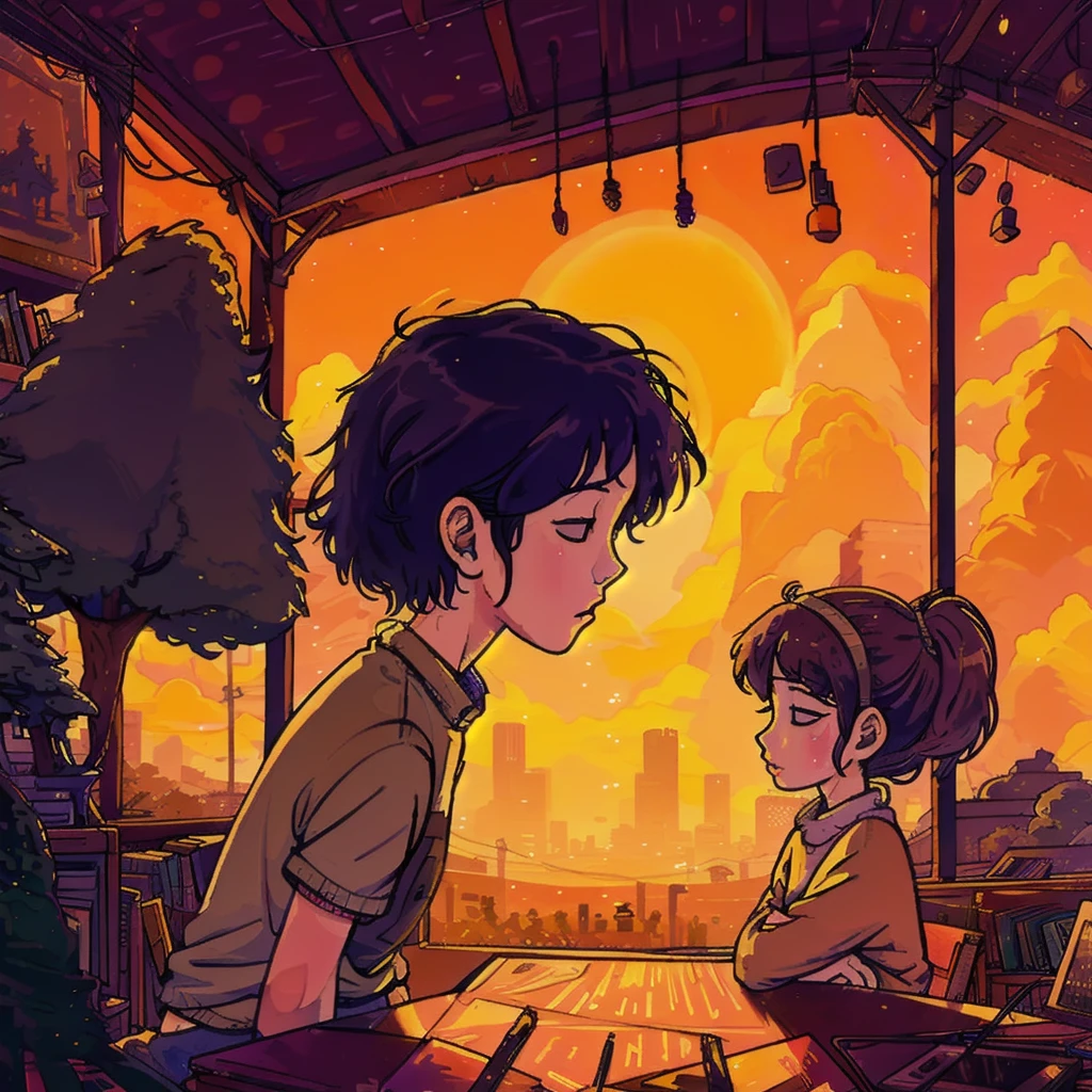 lofi chill illustration 