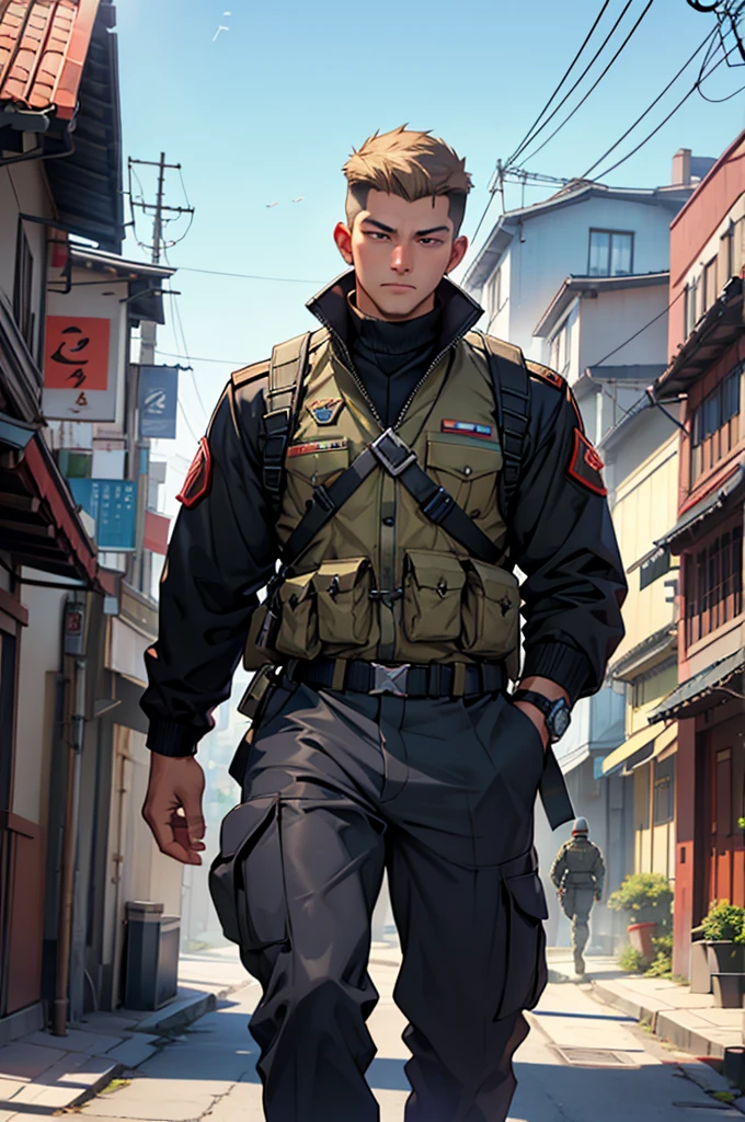 Uniformed soldiers walk down a street with tanks., Lt. Ludwik Konarzewski, by jeonseok lee, Lt. Ludwik Konarzewski Jr, Lt. Tadeusz Pruszkówski, by Andrzej Pronaszko, concept art by victor antonov, Lt. Artur Tarnowski, alexey egorov