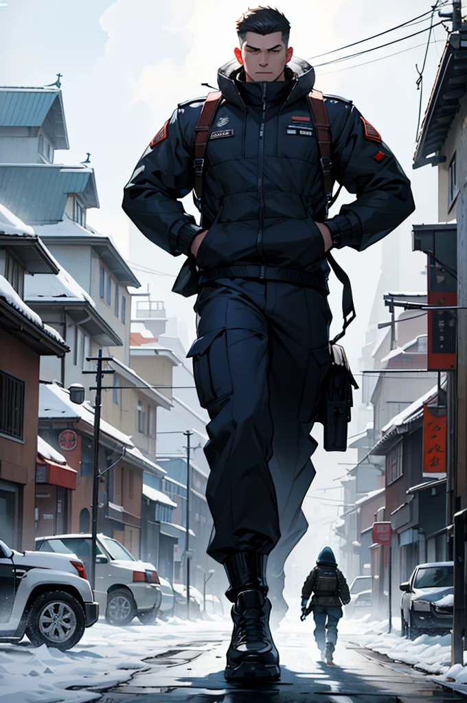 Uniformed soldiers walk down a street with tanks., Lt. Ludwik Konarzewski, by jeonseok lee, Lt. Ludwik Konarzewski Jr, Lt. Tadeusz Pruszkówski, by Andrzej Pronaszko, concept art by victor antonov, Lt. Artur Tarnowski, alexey egorov with different vinets like a comic