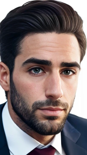 A handsome Jewish man focus on face