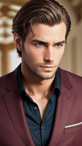  A handsome German man focus on face