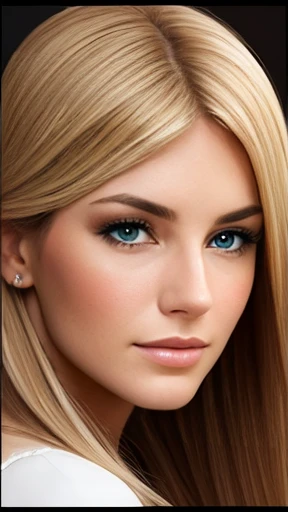 A beautiful German woman focus on face