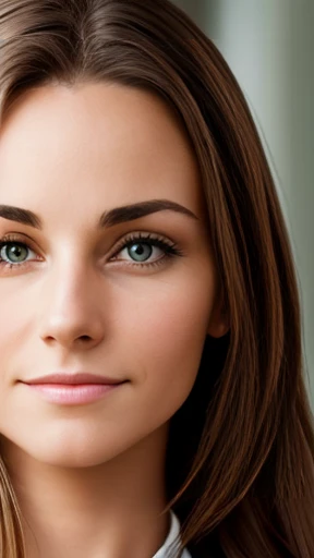  A German woman focus on her face