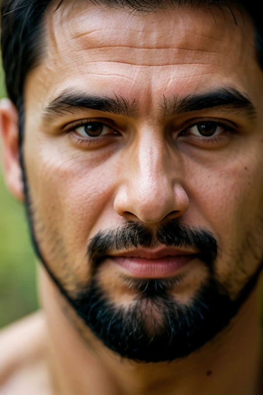 ((best quality)), ((masterpiece)), (detailed), 1man, just face, bear, 40 age old,