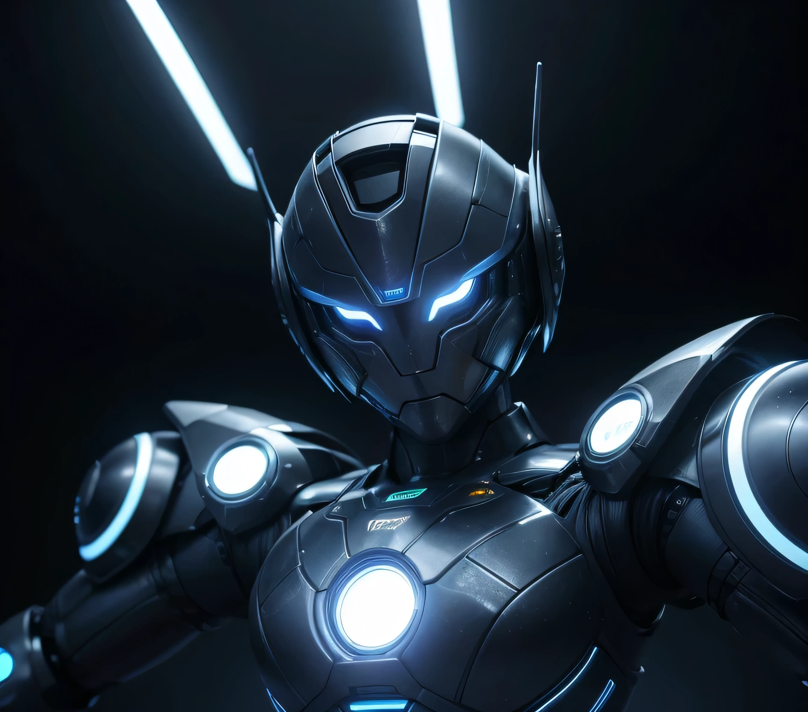A futuristic robot hand, specific and metallic, pointing up. The hand must have an elegant design, with visible muscles and subtle LED lights that glow blue. The background should be simple and blurred, highlighting the robotic hand. Lighting should be soft, creating a dramatic effect and emphasizing the details of the metallic surface." Feel free to adjust any part of the prompt to suit your preferences!