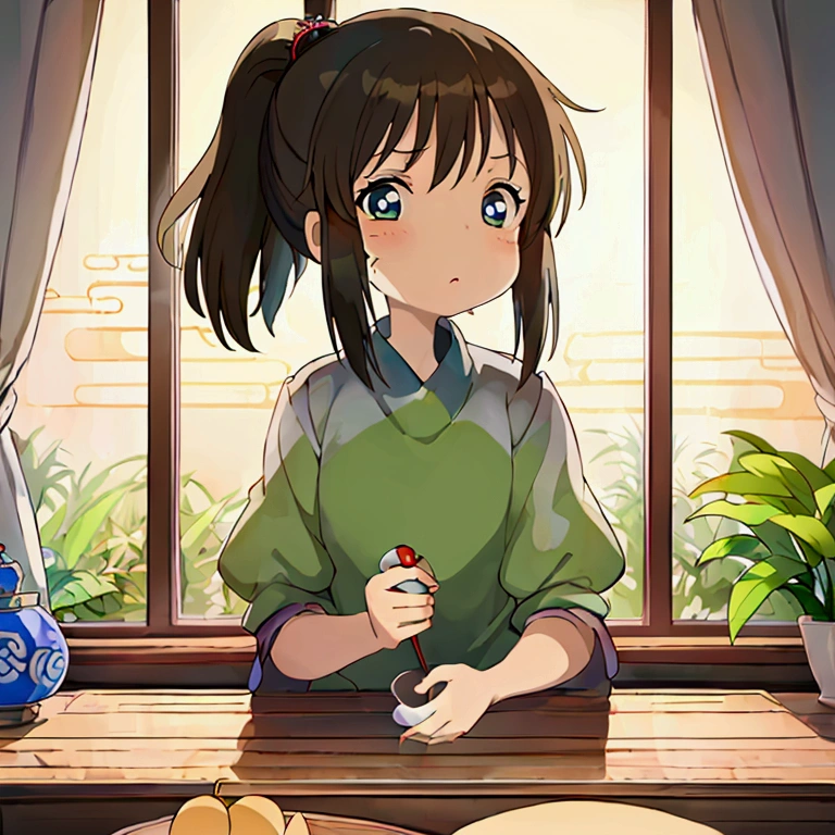 masterpiece, Best quality, soft lighting, absurdity, 1 girl, just concentrate, skin imperfection, dent in the skin, perfect face, puffy face, Beautiful face, big eyes, Swollen eyes, Perfect eyes, eyelashes, Hu Tao (Genshin's influence) from Genshin's influence, Open, bamboo forest, 8 K, uhd, HDR, (masterpiece:1. 5), (Best quality:1. 5)