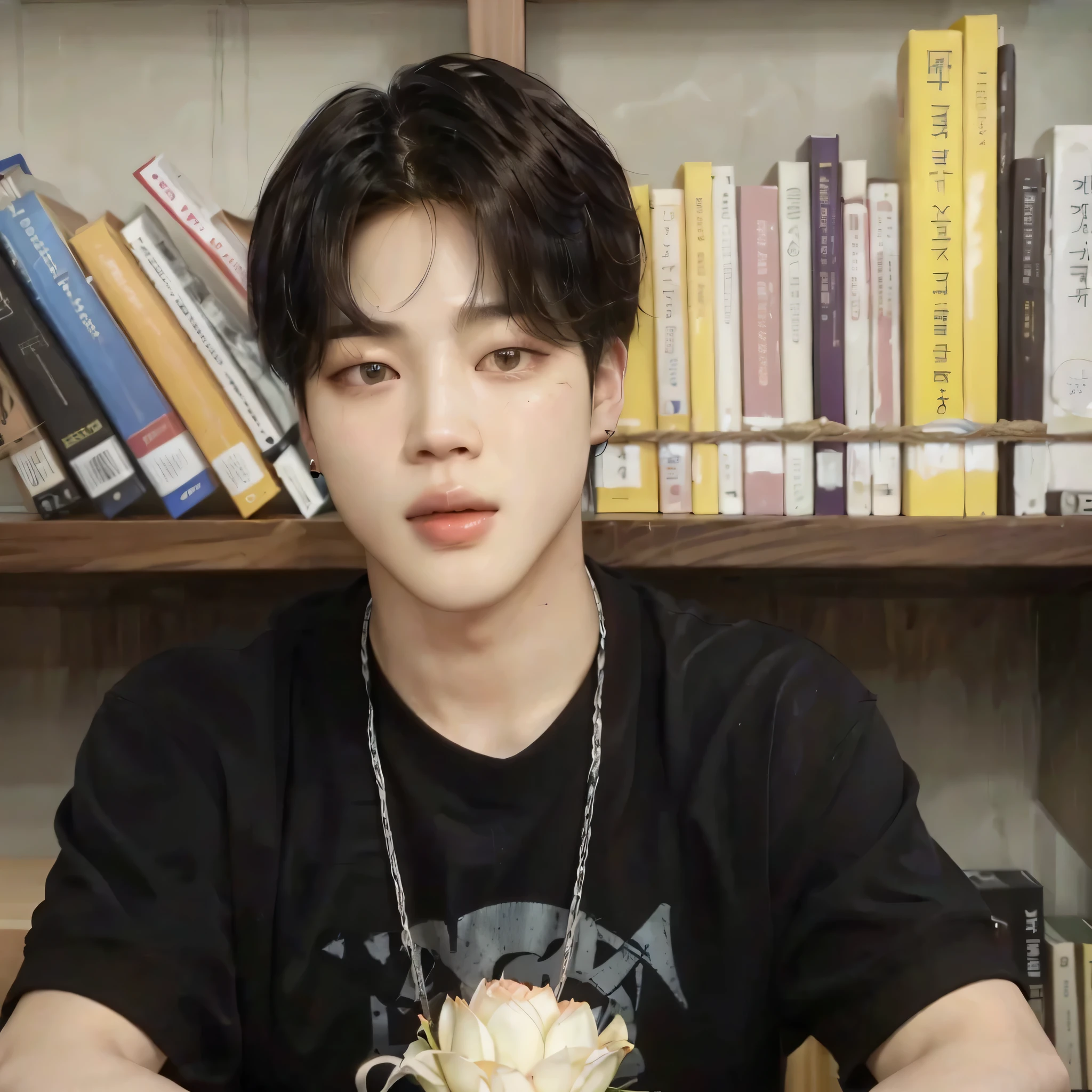 sharp man sitting in front, Jimin, park Jimin, Jimin\fleshy lips, accurate Jimin face, Jimin\the Greek nose, jung jaehyun, hyung tae, Tae June Kim, Jimin\the right eyelid is swollen, Retrato de Jossi do Blackpink, korean artist, Hong Jun Hyung, hyung tae kim, masculine face, MALE handsome face, naughty man