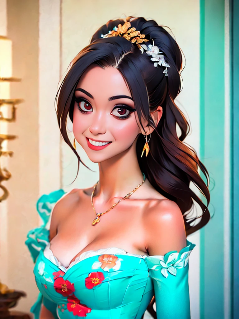 best quality, masterpiece, highres, 1girl,china dress,hair ornament,necklace, jewelry,Beautiful face,upon_body, tyndall effect,photorealistic, dark studio, rim lighting, two tone lighting,(high detailed skin:1.2), 8k uhd, dslr, soft lighting, high quality, volumetric lighting, candid, Photograph, high resolution, 4k, 8k, Bokeh