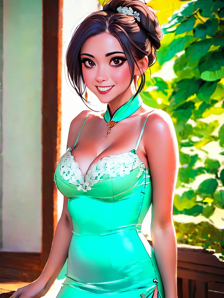 best quality, masterpiece, highres, 1girl,china dress,hair ornament,necklace, jewelry,Beautiful face,upon_body, tyndall effect,photorealistic, dark studio, rim lighting, two tone lighting,(high detailed skin:1.2), 8k uhd, dslr, soft lighting, high quality, volumetric lighting, candid, Photograph, high resolution, 4k, 8k, Bokeh