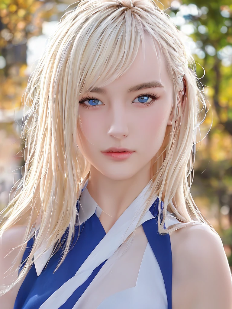 独奏, Young woman, looks at the viewer, 18 years old, Princess, fantasy, Slightly wavy long golden blonde hair, light white skin, Bright blue eyes, expressive eyes, beautiful appearance, In detail, detailed, masterpiece, high quality.
