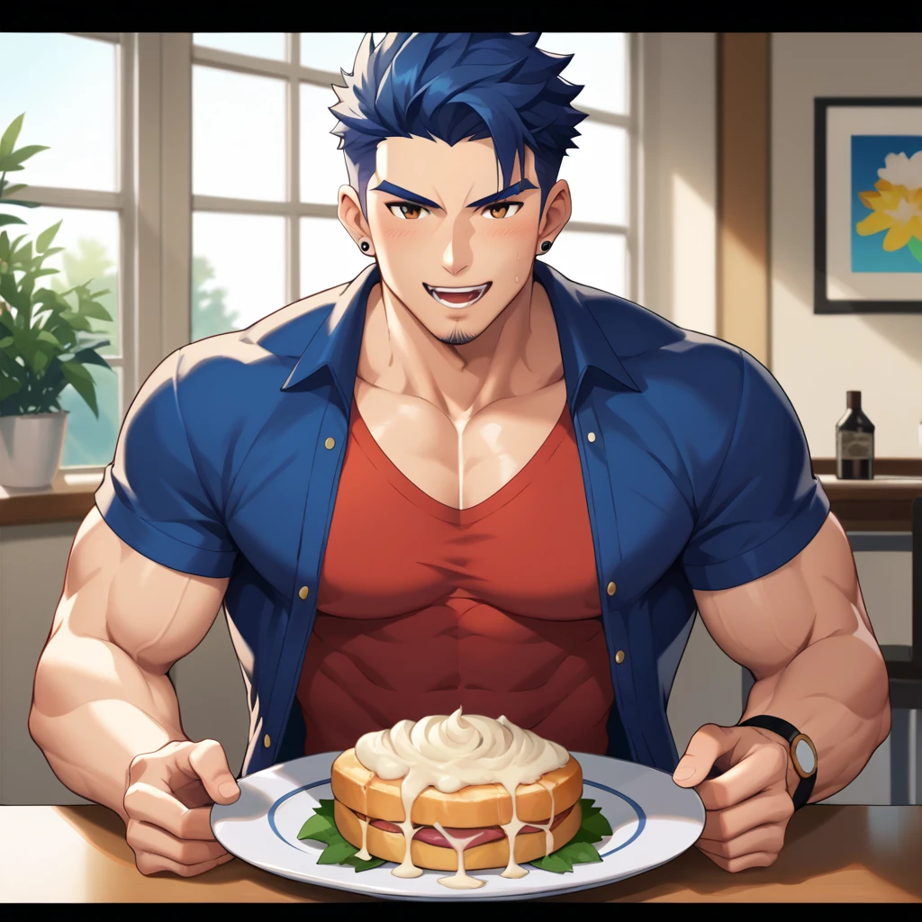 score_9, score_8_up, score_7_up, rating_explicit, source_anime, a cartoon of a man with a plate of food and a cartoon of a man with a plate of food, concept art by Adam Dario Keel, pixiv, beefcake pose, commission for high res, vore art, (nsfw) not safe for work, male art, gigachad muscular, commission, comic artwork, high quality fanart,