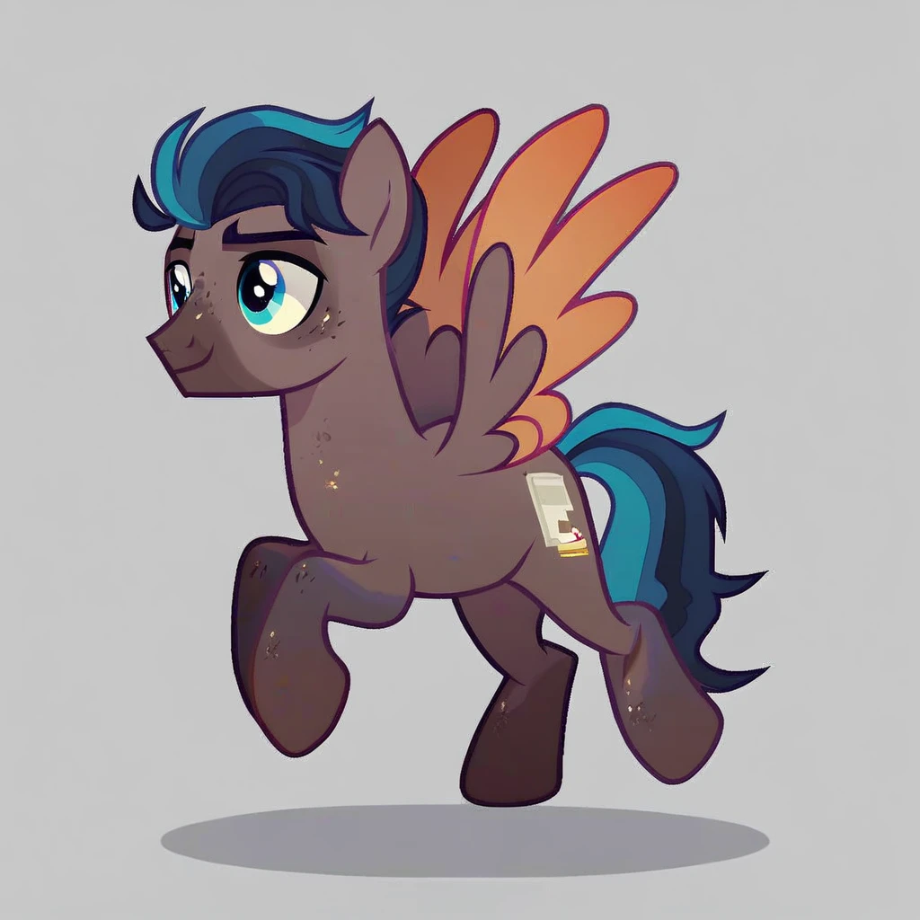 score_9, score_8_up, score_7_up, score_6_up, score_5_up, score_4_up, show accurate, full body, simple background, feral pony, male pony, pegasus, original character