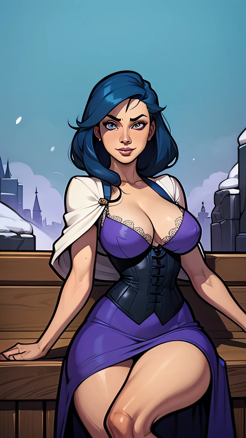 a close-up of a cartoon-style GTA digital illustration sitting on a fence with a bat, Morrigan Aensland, morrigan, artegerm style, artegerm extremamente detailded, artegerm style, uniform model | artegerm, não artegerm style, from the league of legends, samira from the league of legends, league of legends character, style of artegerm vibrante que contrasta com Turnaround sheetsua pele clara. - You reflect a mix of curiosity and determination. - She has a tall stature, with a slender and agile figure, highlighting his agility and dexterity. -fundo colorido design de personagens de retrato, beautiful digital illustration, high-quality portrait, comic book art, Full body sensualizing or . return sheet. member return leaf clothes of the day hellish day expression love wearing sadomasochistic clothes Character pose random scenery Style Yvonne Strahovski Cartoon style digital illustration colorful background diverse attractive woman sesy medium breastiful witch clothes in symmetrical, female girlfriends pose beautiful breasts in cstyle beautiful and dynamic snow white digital illustration together with Cinderella with body in symmetry a beast in a corset and a beautiful sorceress, hair blonde, magie, short blonde hair, FantasyStyle, blonde dress, blonde smile, detailded blue eyes, detailded brown eyes, revealing the murderous cloak, mabe, d&d, The cloak is made of origami, Weilding, sprinkle of times, details Intricate, realisitic, octane rendering, focused, detailded, the photo real, Hyper-Realism, 4K