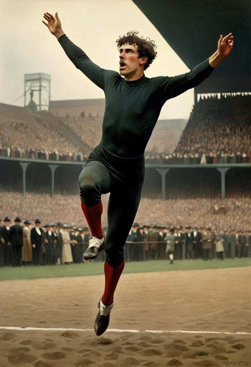 Sports Photography, Dynamic Moment, by alfred stieglitz, full body, cinematic still, (best quality, masterpiece, photorealistic), very aesthetic, perfect composition, intricate details, ultra-detailed, vivid colors