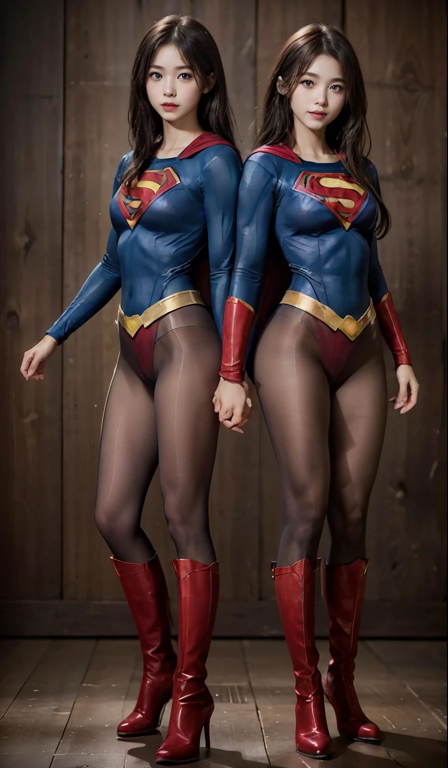 No background、(((Beautiful legs in black tights.)))、(((Legally express the beauty of your smile)))、((((Make the most of your original images)))、(((Body-hugging Supergirl costume)))、(((Supergirl Costume)))、(((short and beautiful hair)))、(((suffering)))、(((Please wear black tights....、Wear red boots)))、((Best image quality、8k))、((Highest quality、8k、masterpiece:1.3))、(((Preserve background )))、Sharp focus:1.2、Beautiful woman with perfect figure:1.4、Slim Abs:1.2、Wet body:1.5、Highly detailed face and skin texture、8k
