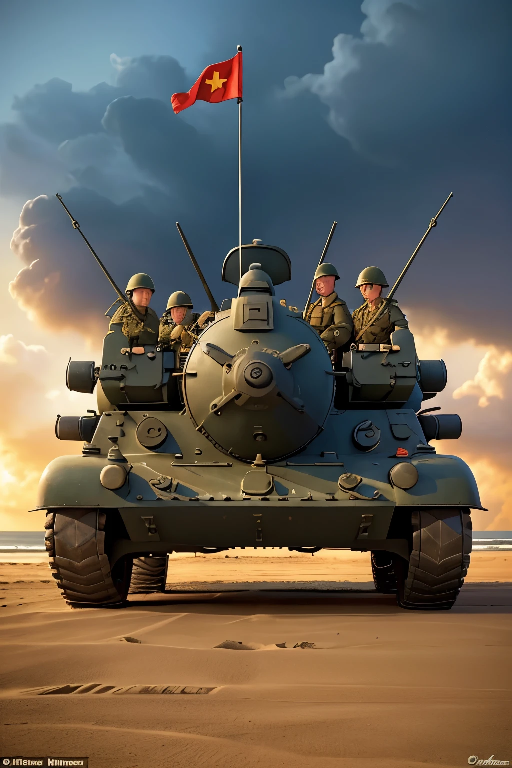 In 1944, during the second world war, the battle of Normandy, known as D-Day, It was one of the most decisive moments of the conflict. On June 6th, as forças aliadas desembarcaram on the beaches da Normandia, in France, to confront the German troops occupying the country.
O General Dwight D. Eisenhower commanded the operation, which involved meticulous planning and massive coordination between U.S. forces, United Kingdom and Canada. Thousands of troops, vehicles and supplies were dropped in one of the largest amphibious landings in history.
Soldiers faced harsh conditions, including heavy artillery and natural obstacles, like the famous "wire barriers" on the beaches. Despite the enormous losses and difficulties, the allies managed to establish a beachhead, which was fundamental for the subsequent liberation of France and the advance of troops into Europe.
D-Day marked the beginning of the liberation of Western Europe from Nazi rule and was a crucial turning point in World War II.. The success of this operation had a significant impact on the morale of the Allied forces and hastened the end of the conflict in Europe..