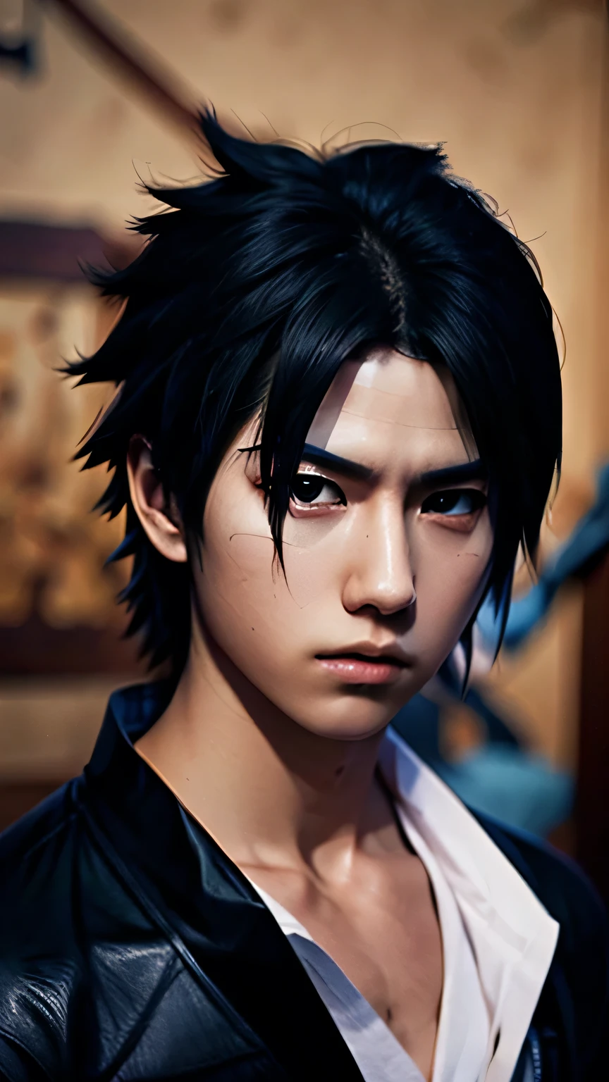 sasuke uchiha, 18-years old , good image, 4K quality