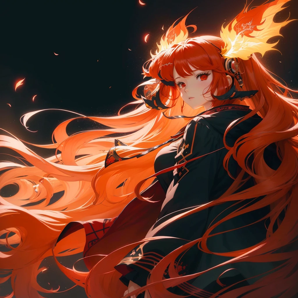 anime girl with long red hair, anime art wallpaper 8 k, anime style 4 k, anime art wallpaper 4 k, anime art wallpaper 4k, anime girl with long hair, anime wallpaper 4 k, anime wallpaper 4k, 4k anime wallpaper, digital anime illustration, digital anime art, anime illustration, 4 k manga wallpaper