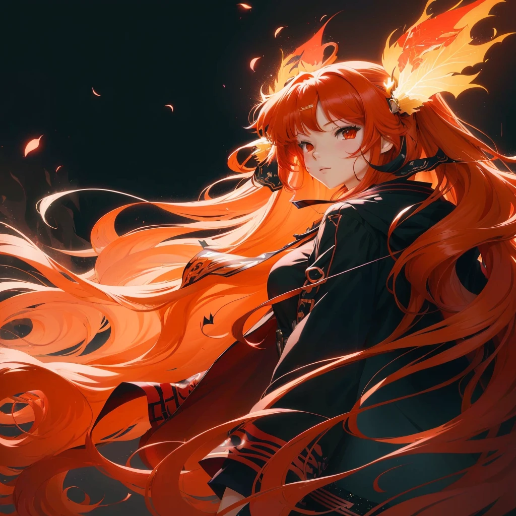anime girl with long red hair, anime art wallpaper 8 k, anime style 4 k, anime art wallpaper 4 k, anime art wallpaper 4k, anime girl with long hair, anime wallpaper 4 k, anime wallpaper 4k, 4k anime wallpaper, digital anime illustration, digital anime art, anime illustration, 4 k manga wallpaper