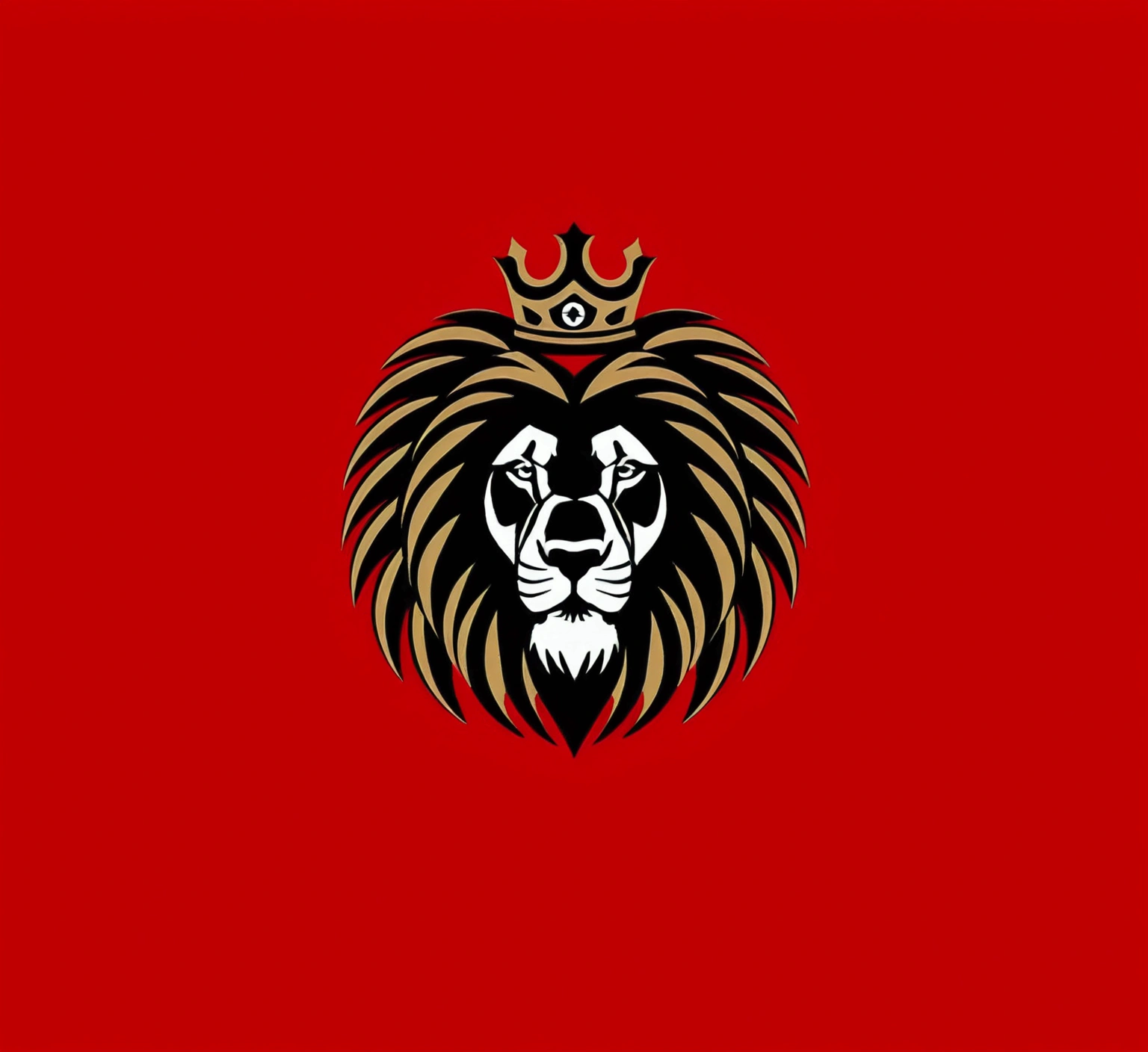 Assad, logo Lion, logo.Machine guns, red background