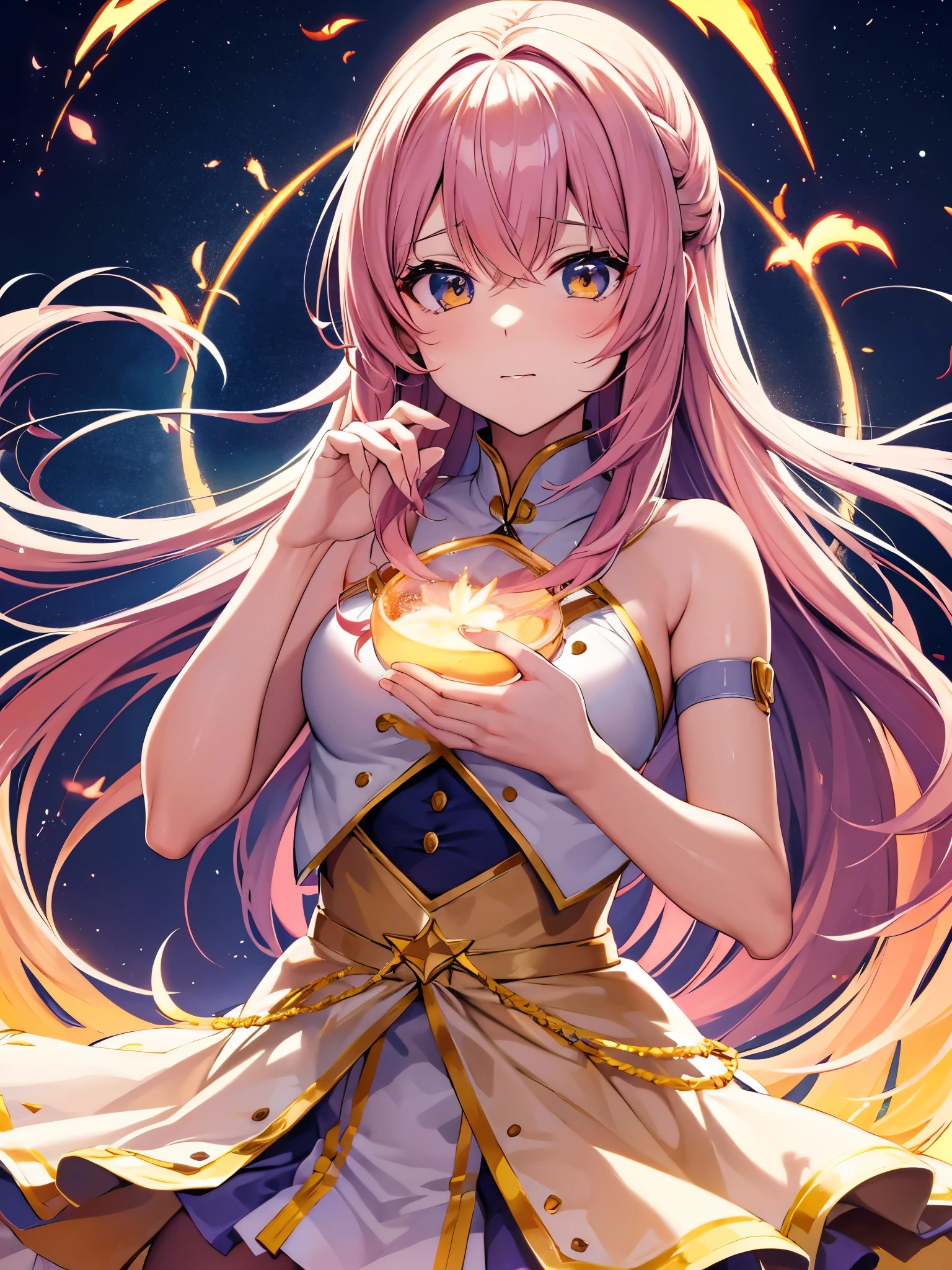 (flat color:1.3),(colorful:1.3),(masterpiece:1.2), best quality, original, extremely detailed wallpaper, looking at viewer, upperbody shot of a girl infused with lightning, fully clothed with blue long robe, highly detailed, extremely detailed, red eyes, electric, red moon, Rays of Shimmering Light, Cinematic Lighting, Matte, Stone, Milky Quartz, Opalite, Jewelry, Silk, Feathers, Water splash, Fog, Electric, Electricity, sparks, lensflare, rim lighting, backlighting, Bracelet, Chromatic Aberration, RTX, Post Processing