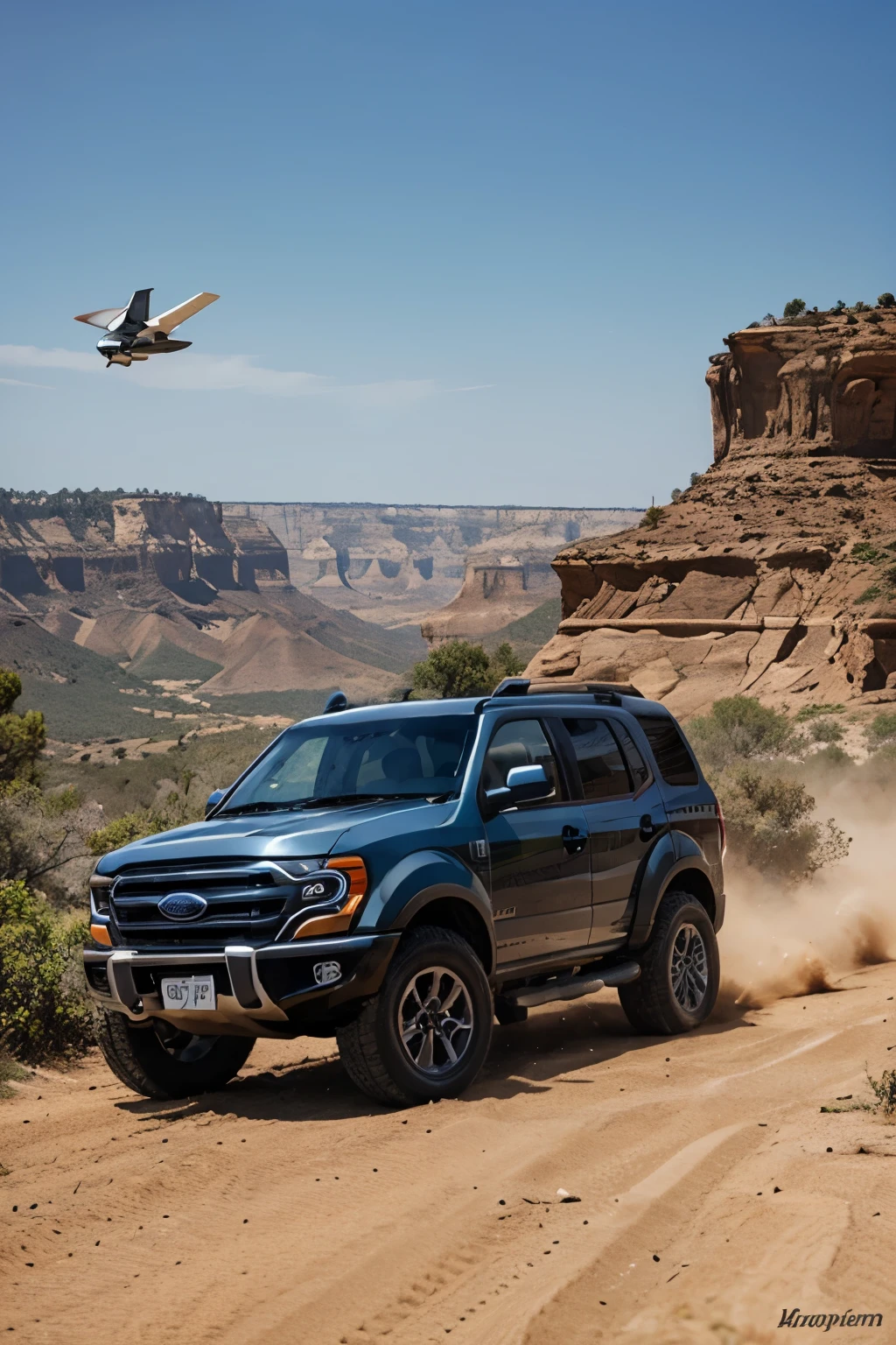 4X4 ford raptore gris