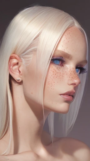 {{1 beautiful albino woman}}. extremely slender, with freckles, symmetrical body, all-body, (swollen vagina (((Beautiful pubic hair))), perfect face, perfects eyes, perfect sexy mouth, perfect pointy nose, mãos perfect symmetry, perfectbody, (no mistakes, no flaws),ULTRA MEGA REALISTIC image, perfect symmetry, vibrant and clear, dynamic view, high level of detail and definition, 1200 PPI – Photographic resolution with greater color realism, ULTRA MEGA REALISTIC, high fidelity, cinematic, 4K UHD image resolution.