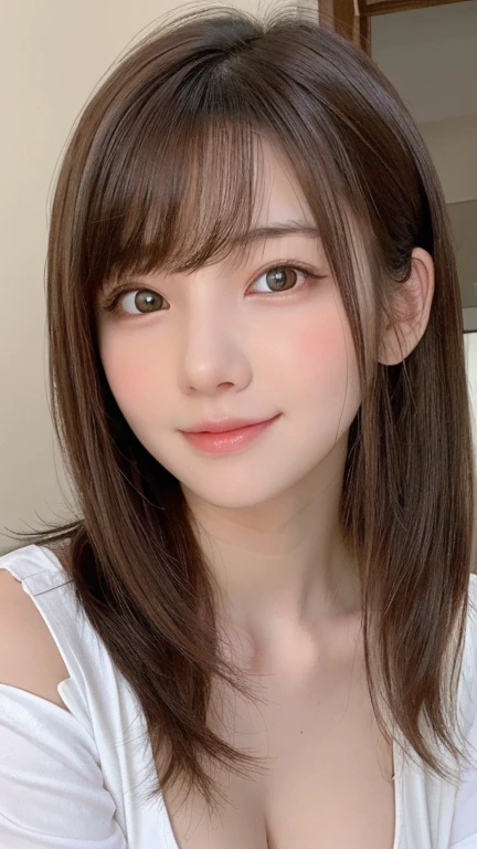 Browsing Caution, One Girl, (beautiful girl, Delicate girl:1.3), (14 years old:1.3),
break, Very beautiful eyes, (Symmetrical eyes:1.3),
break, Small breasts, Brown eyes, Parted bangs, Brown Hair, (ponytail), (Upper teeth, The best smile:0.2),
break, (Eye and facial details:1.0),
break, (masterpiece, Highest quality, Very detailed, Detailed face, 8k)